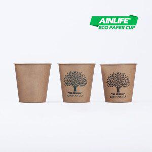 [아인라이프]크라프트 일회용 자판기 종이컵 190ml 1000개