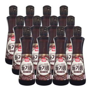 해표 딱 한번 짠 참진한 들기름 320mL x 12개