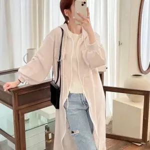 [하프클럽/]여자 후디 펌킨 롱집업 봄아우터 롱슬리브 점퍼