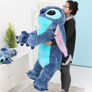 디즈니 스티치인형 점보 120cm 대형 애착 라잉 쿠션 캐릭터 인형