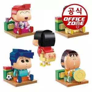 문화 짱구는 못말려 짱구 친구들 피규어 유리 부리부리춤 철수 맹구 키플리 블록 완구 조립 만들기