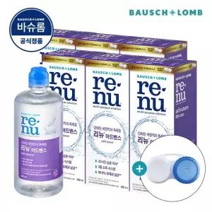 바슈롬 리뉴 어드밴스 355ml x 6개 소프트 렌즈 세척액 +렌즈 케이스)