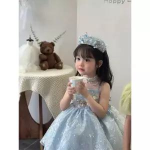 엘사 공주 생일 드레스 신데렐라 보석 원피스