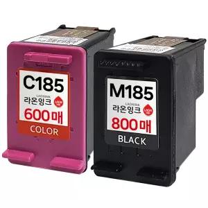 삼성 잉크 세트 INK-M185 재생 3배용량 INK-C185 XL 대용량 SL-J1780DW J1785W J1780W J1680 J1683 J1685