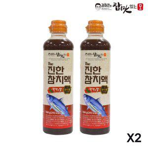 김하진의 더진한 참치액 프리미엄 칼칼한맛 590g 2병