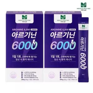 미라클루틴 아르기닌 6000 2박스 (20gx28포) / 고함량 에너지부스터 헬스부스터 액상스틱