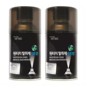 현대모비스 차량용 원터치 에어컨 탈취제 민트향 2개 BNS