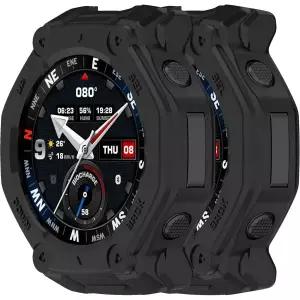 스마트 워치 커버 필름 액정보호 풀커버 Amazfit T-Rex 3 프로 케이스 프로텍터 유연한 TPU 범퍼 베젤 시계