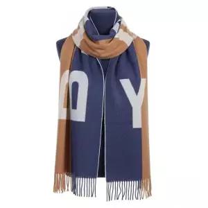 발리 Logo Jacquard Two-Tone Fringe Scarf MSC01JWO165-I8E2) 로고 자카드 투톤 프린지 스카프)