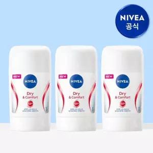 니베아 데오드란트 스틱 드라이 앤 콤포트 50ml 3개