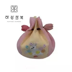 [하랑한복]복주머니 토끼랑-분홍