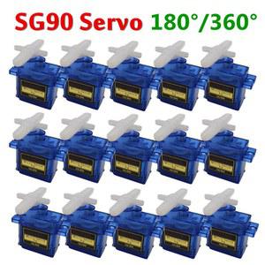 2/5/10/20/50PCS ARDUINO 아날로그 SG90 서보 9G 360 180 모델 모터 비행기 모터 자동차 RC 항공기 서보 헬리콥터