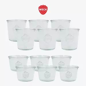 [WECK] 몰드 741(370ml) 유리병 6개 + 몰드 742(580ml) 유리병 6개