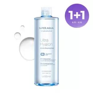 [1+ 1][미샤] 수퍼 아쿠아 울트라 히알론 클렌징 워터 500ml
