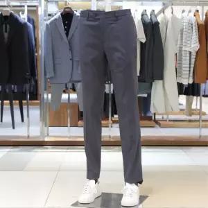 [바쏘](의정부점)25 SS 써머 수입원사 구김제로 사방스판 카치온 데일리 슬랙스 카키그레이