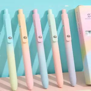 다오완스 젤펜 0.7mm 간호사 볼펜 젤펜 퀵 드라이 오로라 5개