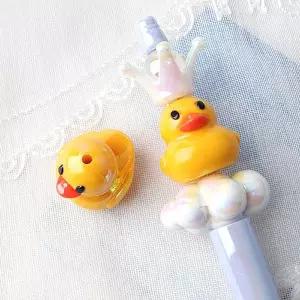비즈아이 [6719-14]실리콘비즈 볼펜꾸미기 볼꾸재료 오리 24mm ,1개