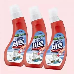 라이온 바르는비트 220ml 3개 칼라 소매 찌든때 강력제거 4444024