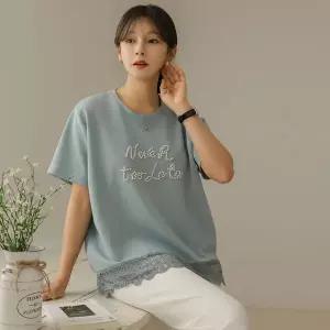 [하프클럽/]시엘 진주 펀칭 레이스 티