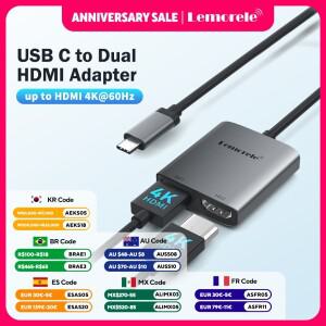 레모렐레 TC21 4K USB-C to HDMI 어댑터 타입-C 컨버터 화면 미러링 및 확장 디스플레이 노트북/폰에서 TV/