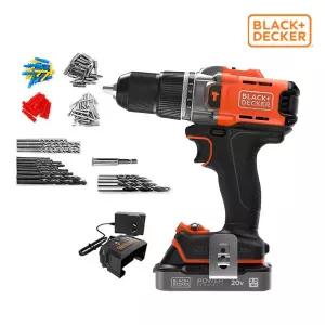 블랙앤데커 햄머드릴 드라이버 20V MAX BCD383D1XAC-KR (배터리1개,악세사리 100PCS 포함)
