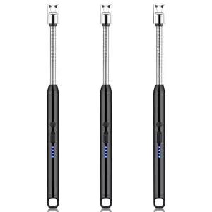 1+1+1 USB 충전식 전자라이터 플라즈마 점화스틱 캠핑 식당 고체연료 점화기