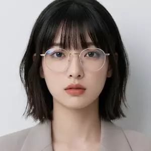 안경테 PSOP105 704 동글이 명품 메탈테 여자 남자 패션