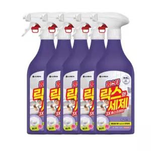 홈스타 락스와세제 3X 폼스프레이 후로랄 500ML 5개