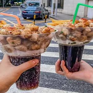 콜팝용기 세트 콜팝 분식점 포장 야구장 치킨 맥주 컵