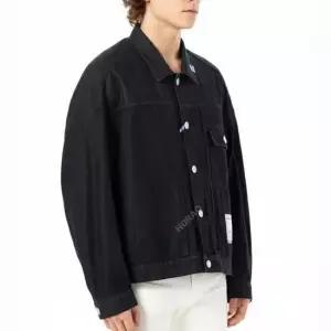 미하라야스히로 MUST IT_미하라 야스히로 Reorder 코튼 텐셀 데님 자켓 I12BL001 BLACK)