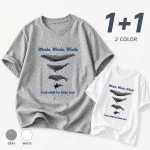 [드넬]고래반팔티1plus1DWT62165A