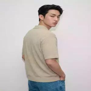 [매장정품] hangten1 남성 텍스쳐 카라 넥 니트164(10570-040-401-45) d139f1