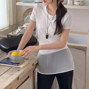 핫핑 [여리핏/레이어드템] 라느 시스루 스트랩 링클 뷔스티에 블라우스