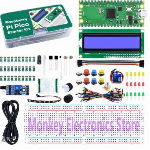 PICO 개발 보드 키트 Raspberry pi RP2040 프로그래밍 + LCD1602 마이크로컨트롤러 납땜 및 센서 포함
