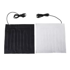 풋워머 발난로 온열기 22cmx22cm 5V USB 섬유 히터 탄소 전기 가열 재킷 쿠션 겨울 남성 조끼 난방 의류 워