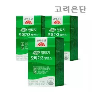 [본사직영] 고려은단 식물성 알티지 오메가3 밸런스 30캡슐, 3개 (3개월분)