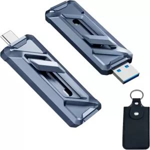 판샹 512GB 외장 SSD USB 드라이브 2050MB/s 및 휴대용 4K 프로레스 HDR 녹화 저장 아연 합금 iPhone