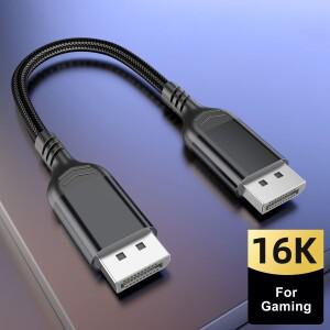 48Gbps DP2.1 DP 케이블 16K 60Hz 디스플레이포트 8K 240Hz 4K 144Hz 5m 3m 2m 1m 포트 코드 게이밍 노트
