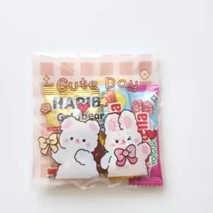 접착식 OPP 디자인봉투 100장 10x10cm/상품/포장/선물용/접착백/캐릭터/간식/봉투/귀염귀염/구디백/포장백
