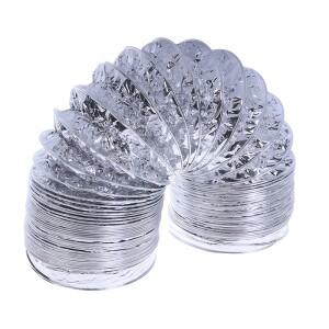 80mm-200mm 환기 파이프 PVC 알루미늄 튜브 호스 유연한 덕트 3/2M 시스템 욕실용
