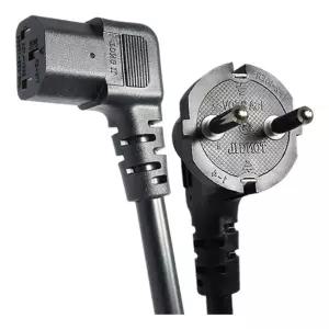 국산 굵은 파워 케이블 3M 16A 220v ㄱ자 전기 코드 아답터 3구 모니 노트북 컴퓨 데스크탑 전원선