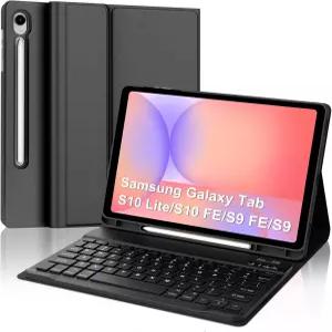 13251760 태블릿 키보드 케이스 북커버 갤럭시 탭 S10 라이트/S10 FE/S9 FE 10.9/S9 11인치 S펜 슬롯 및 7