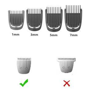 필립스 Norelco 멀티그룸 트리머 MG7790 MG7791 MG7796 MG9730용 1mm,3mm,5mm,7mm 가드 빗