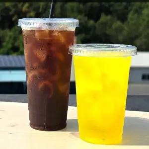 도도한데일리 테이크아웃 컵 10개입 뚜껑포함 일회용플라스틱컵
