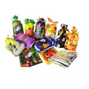 할로윈 리본선물봉투 (50P) 포장 봉지 지사탕 초콜릿 포장지 사탕지