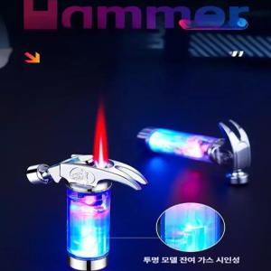 카툰 LED 라이터 핑크 미니 귀여운 방풍 소형 라이타 남성 선물