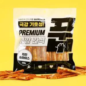 풉 강아지 치킨 슬라이스 300g (유통기한 2026.12.05)