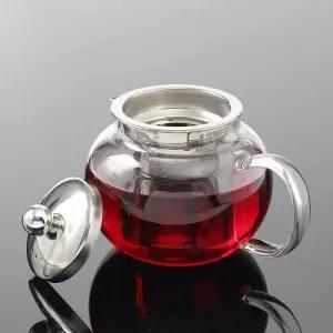 유리 티포트 내열유리 650ml 거름망 티팟 차포트 주전자 찻주전자