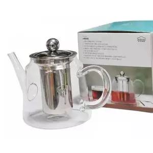 스텐필터 유리 티포트 800ml 주전자 차포트 보리차 녹차 티팟 다도