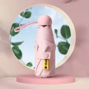 초미니 휴대용 핸드백 5단접이식 암막 양산 우산